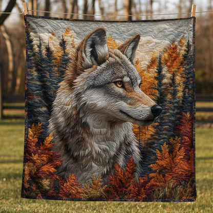 The Autumn Vintage Wolf Blanket - H280 - Premium Blanket