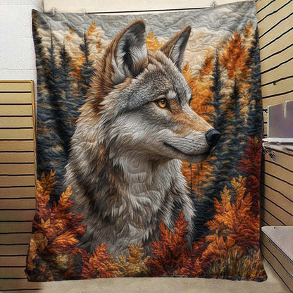 The Autumn Vintage Wolf Blanket - H280 - Premium Blanket