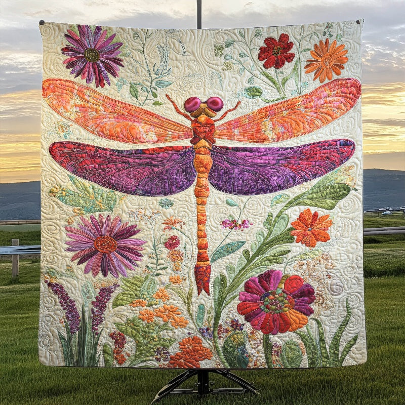 Whimsical Dragonfly Elegance Blanket - H292 - Premium Blanket