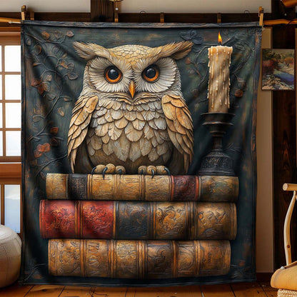 Bookish Owl Blanket - H293 - Premium Blanket