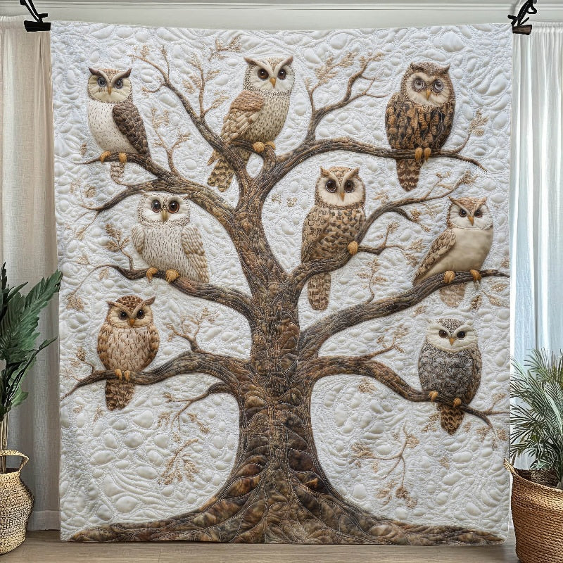 Owls in Vigil Blanket - H297 - Premium Blanket