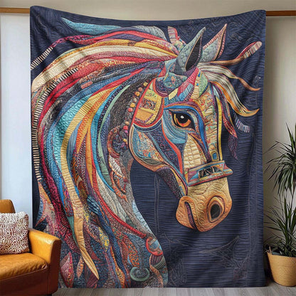 Rainbow Rider Horse Blanket - H301 - Premium Blanket