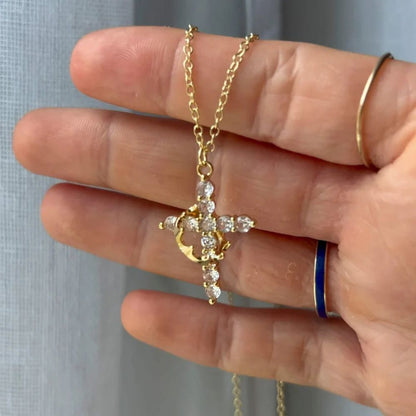 Crown Cross Necklace