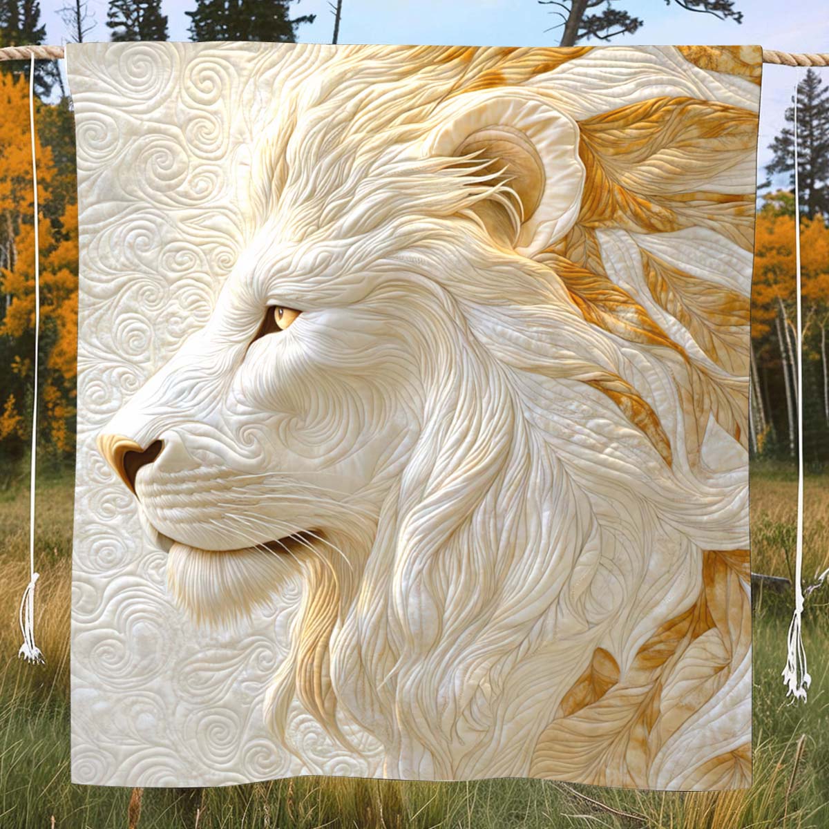 Majestic Lion Blanket - H313 - Premium Blanket