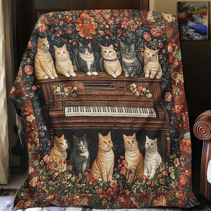 Melodic Cats Blanket - H337 - Premium Blanket