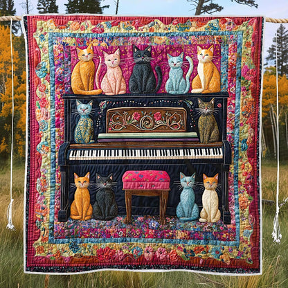 Melodic Cats Blanket - H338 - Premium Blanket