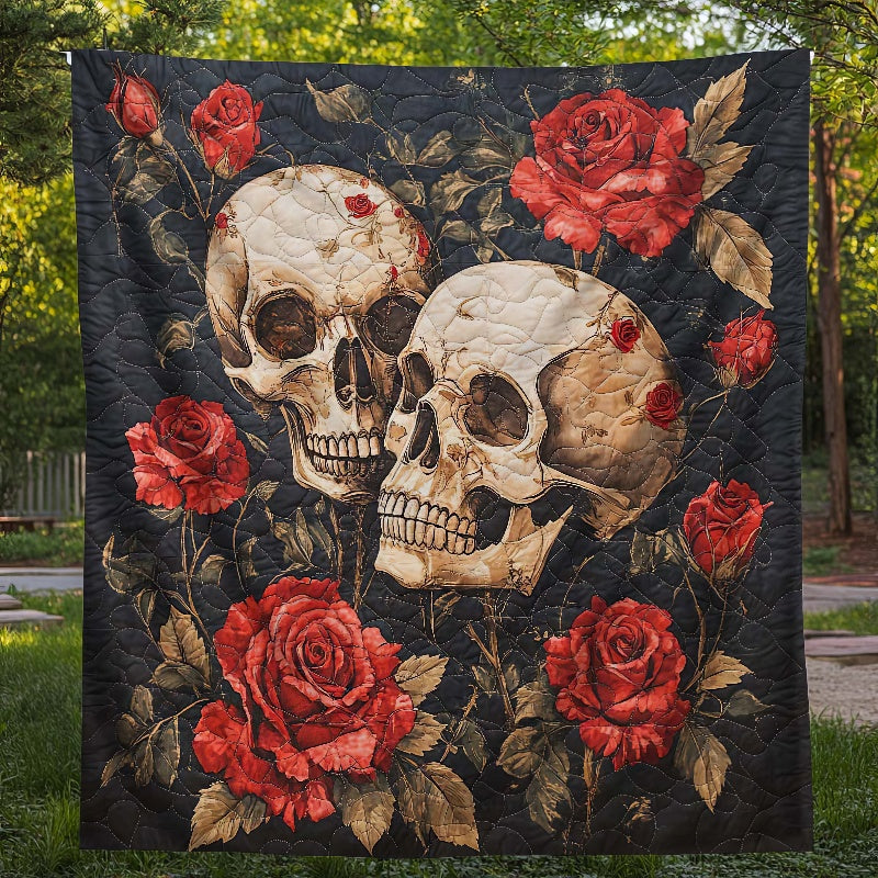 Together Forever Skull Blanket - H340 - Premium Blanket