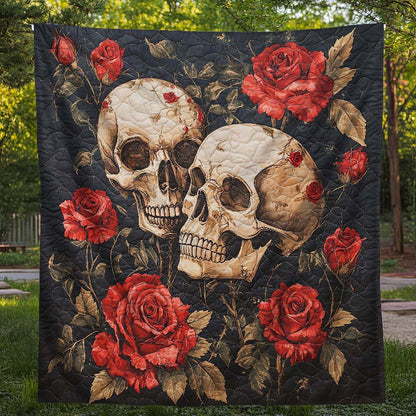 Together Forever Skull Blanket - H340 - Premium Blanket