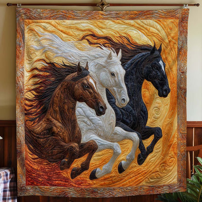 Running Free Horses Blanket - H341 - Premium Blanket