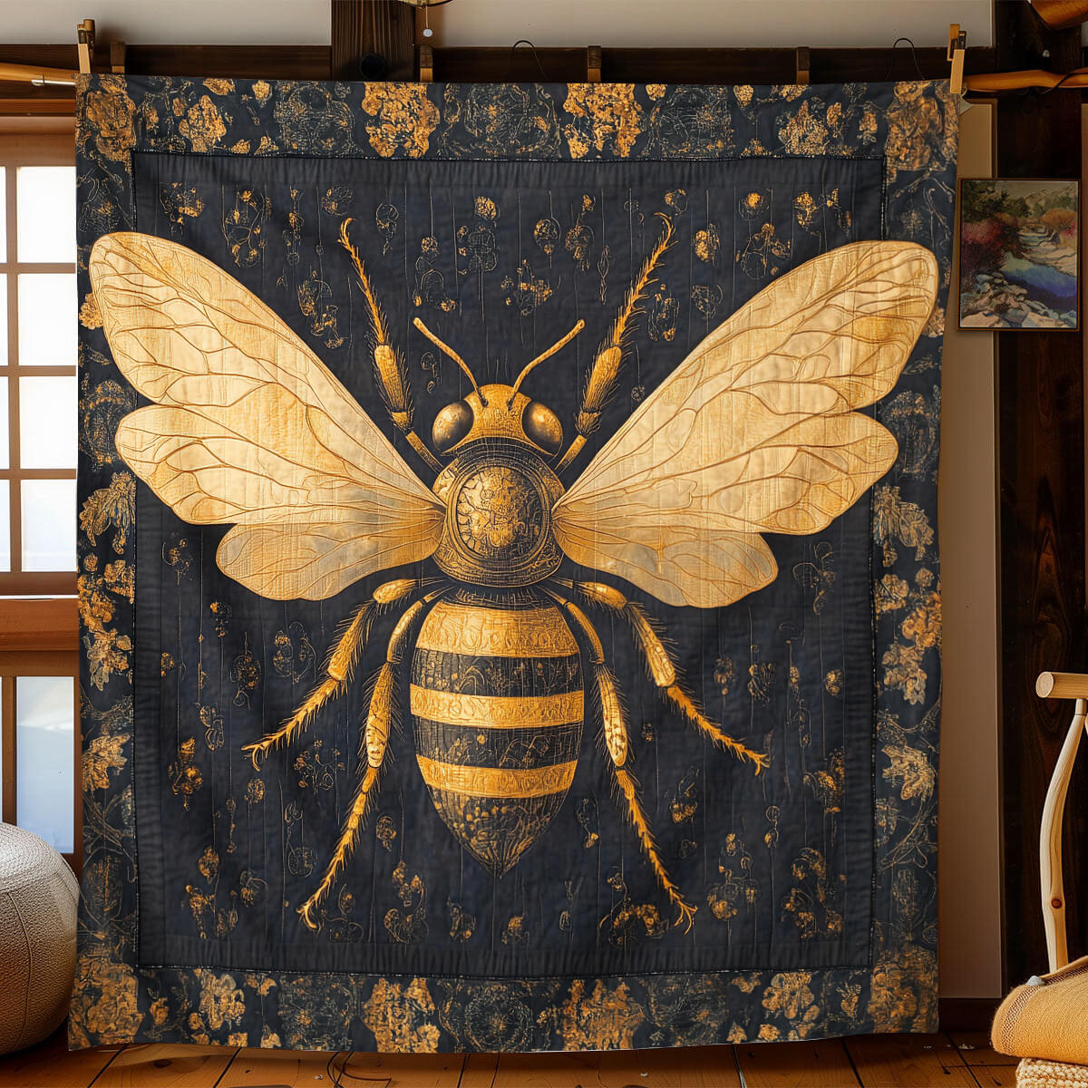 Buzz with the Bee Blanket - H346 - Premium Blanket