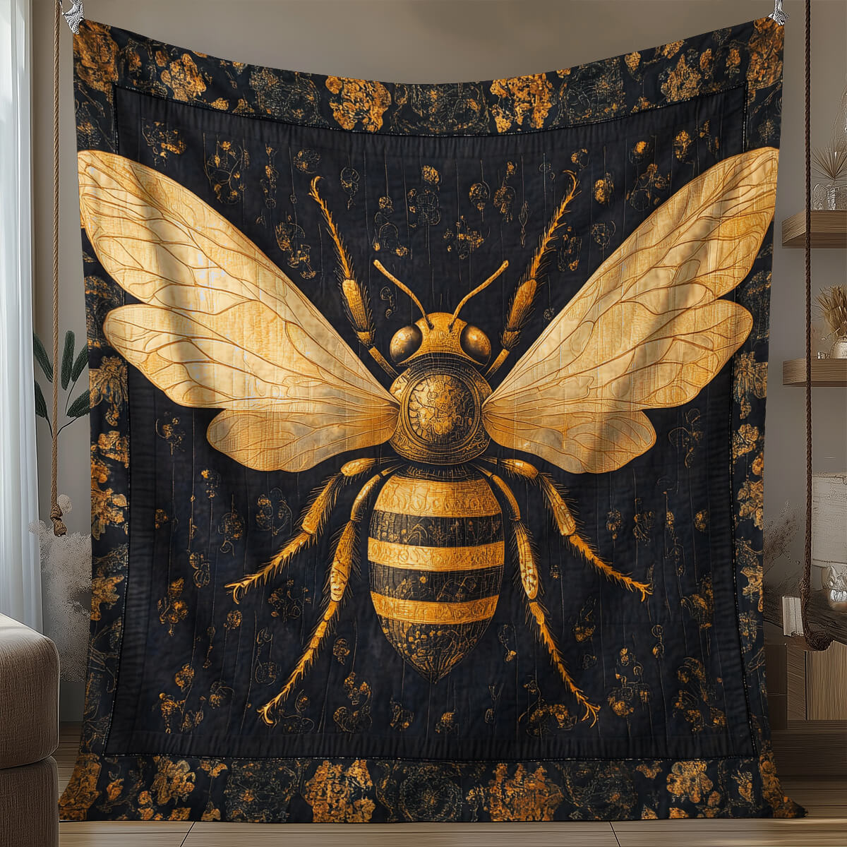 Buzz with the Bee Blanket - H346 - Premium Blanket