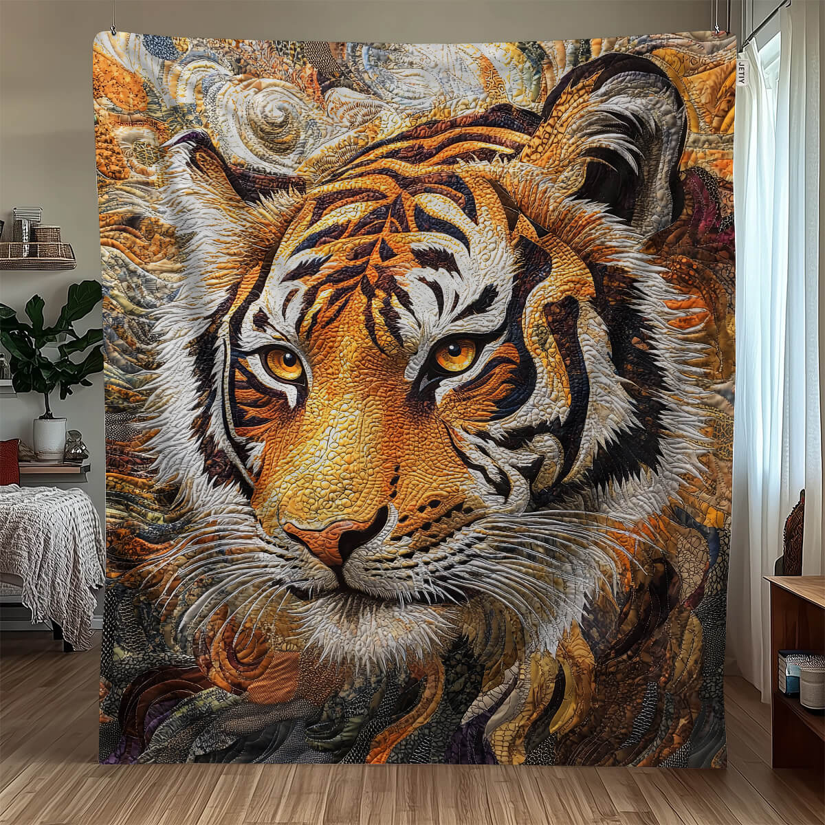 Savage Elegance Tiger Blanket - H348 - Premium Blanket