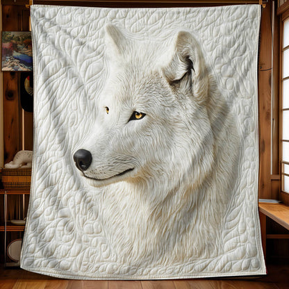 Ethereal White Wolf Blanket - H349 - Premium Blanket