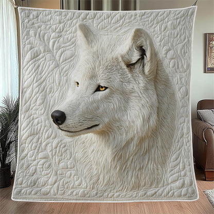 Ethereal White Wolf Blanket - H349 - Premium Blanket