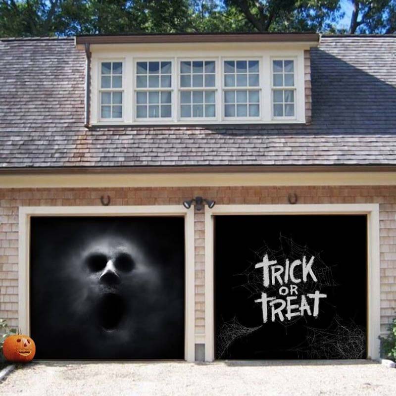 Ghostly Figure Halloween Garage Door Covers HC004