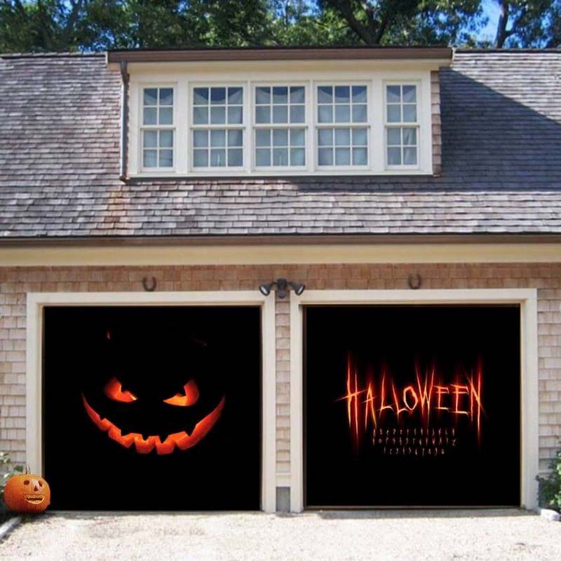 Spooky Halloween Garage Door Covers HC008