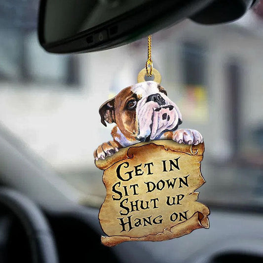 Bulldog Get In Ornament GI006