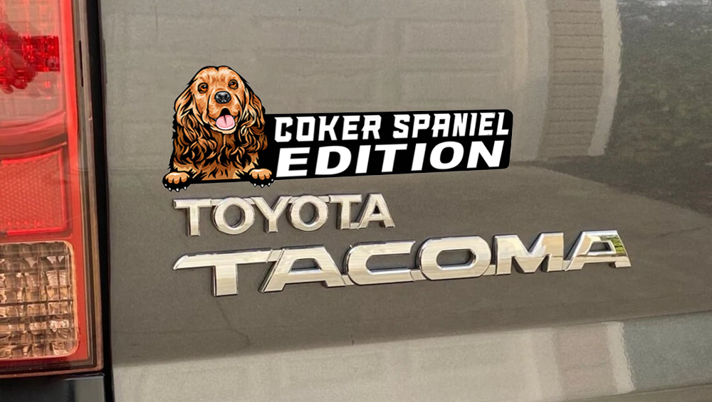 Cocker Spaniel Car Badge Laser Cutting Car Emblem CE135