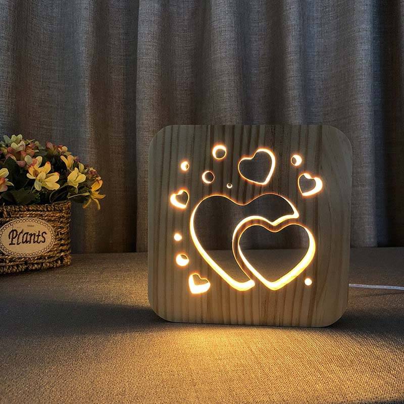 Love Wooden Decorative Light