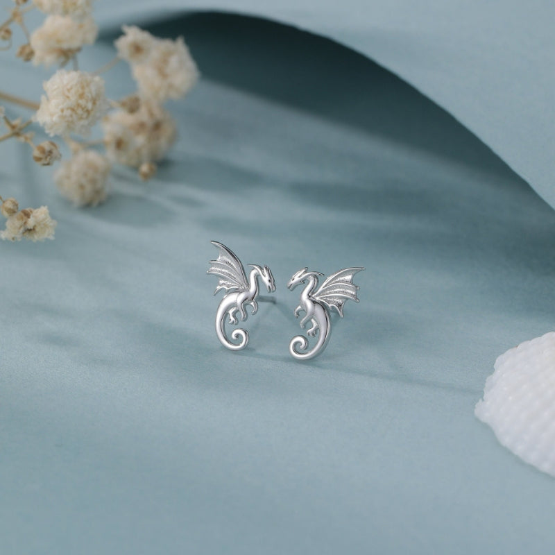 Extra Small Dragon Stud Earrings