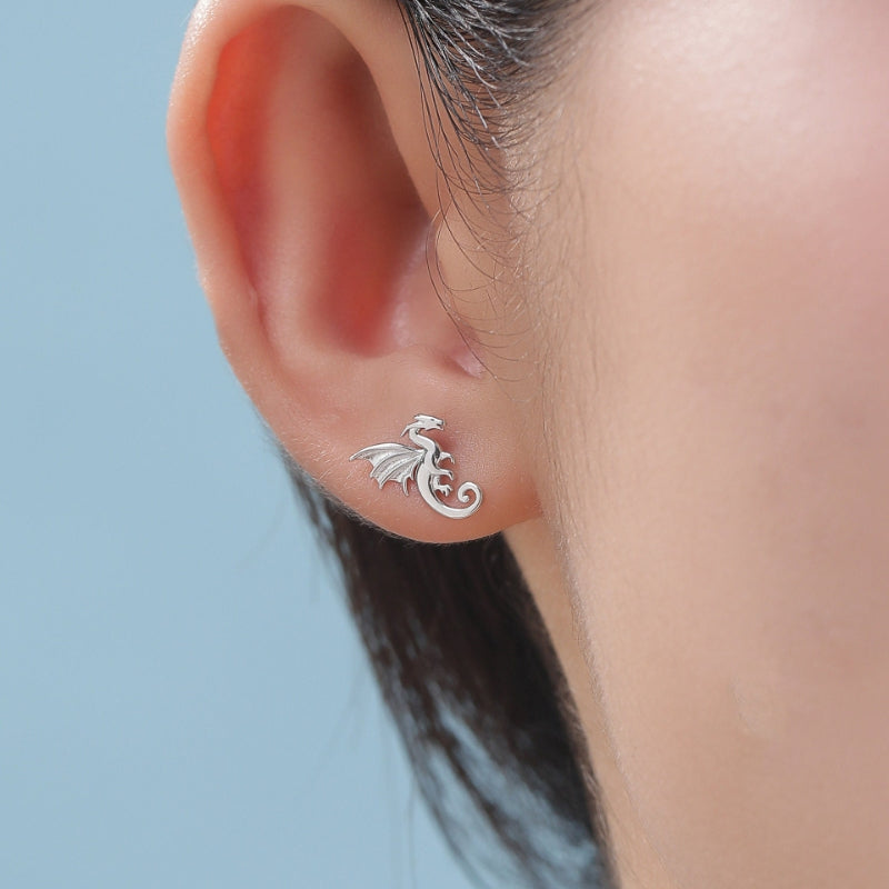 Extra Small Dragon Stud Earrings