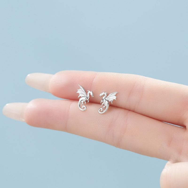 Extra Small Dragon Stud Earrings