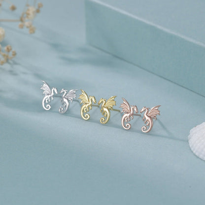 Extra Small Dragon Stud Earrings