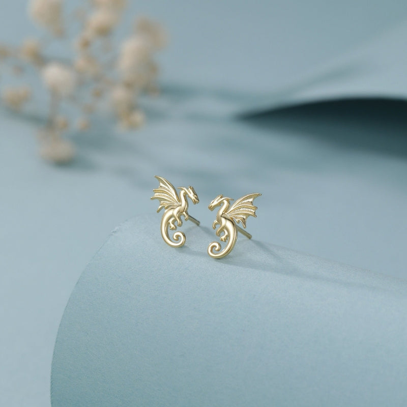 Extra Small Dragon Stud Earrings