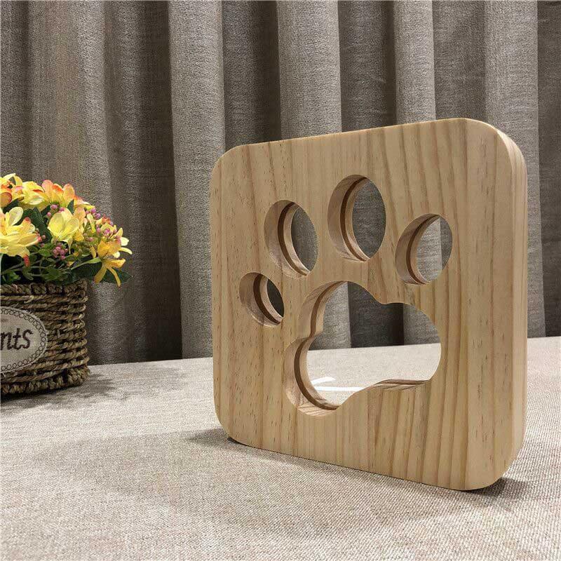 Paw Wooden Decorative Light