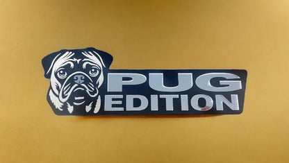 Pug Car Badge Laser Cutting Car Emblem CE048