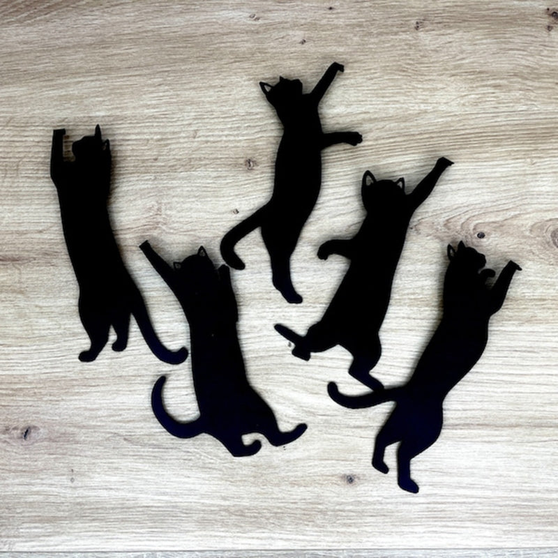 Set of 5 Metal Cat Bookmarks