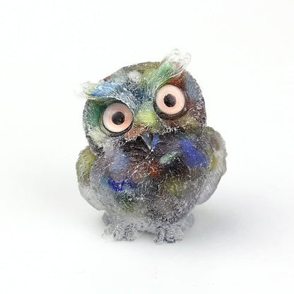 Cat's Eye Stone - Handmade Natural Crystal Gemstone Owl