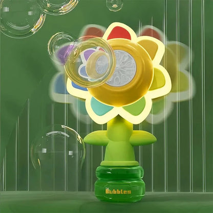 Electric Sunflower Shakes Head Dancing Bubble Machine Toy🌻