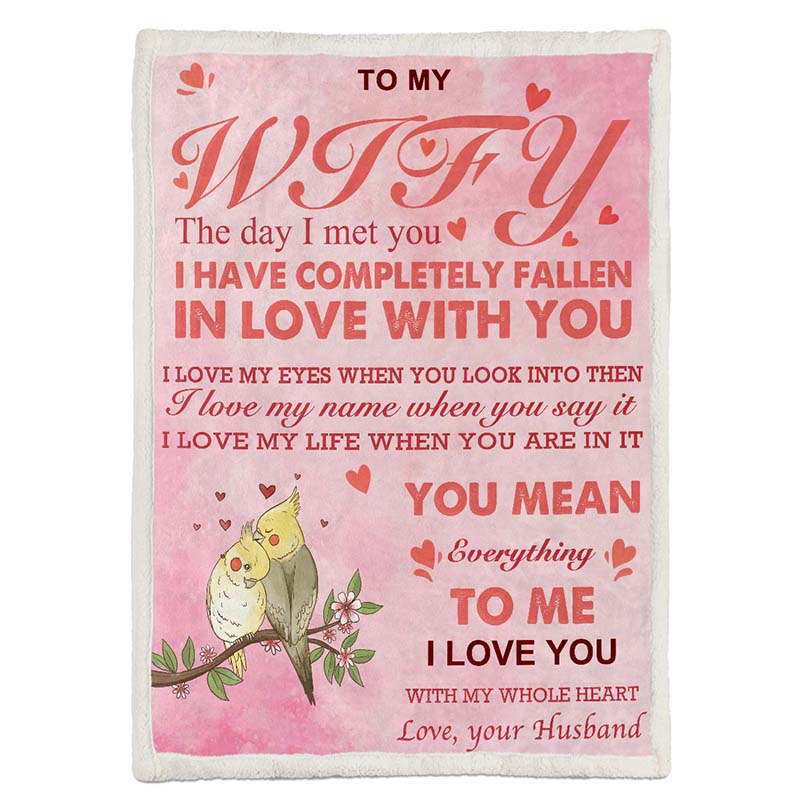 To My Wife - From Husband - A678 - Premium Blanket