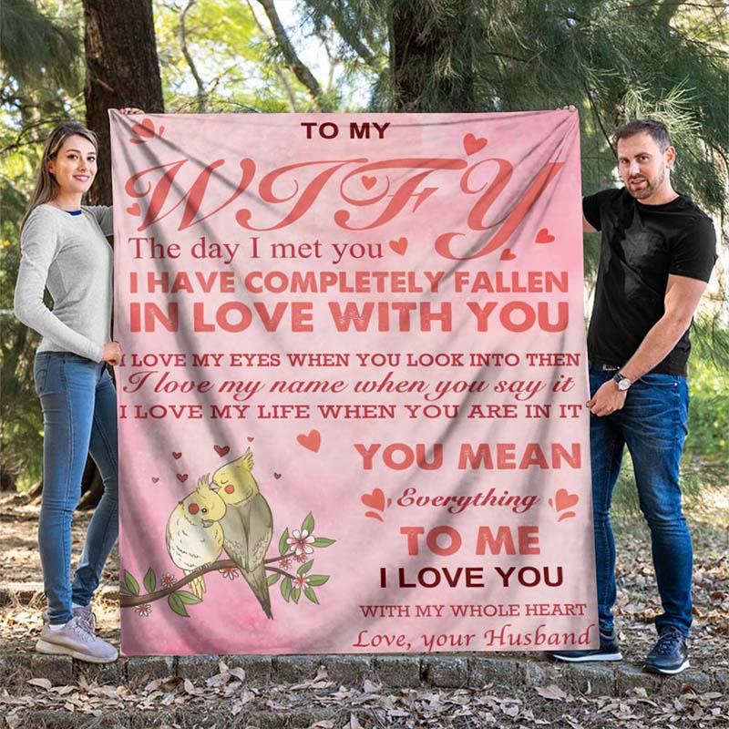 To My Wife - From Husband - A678 - Premium Blanket