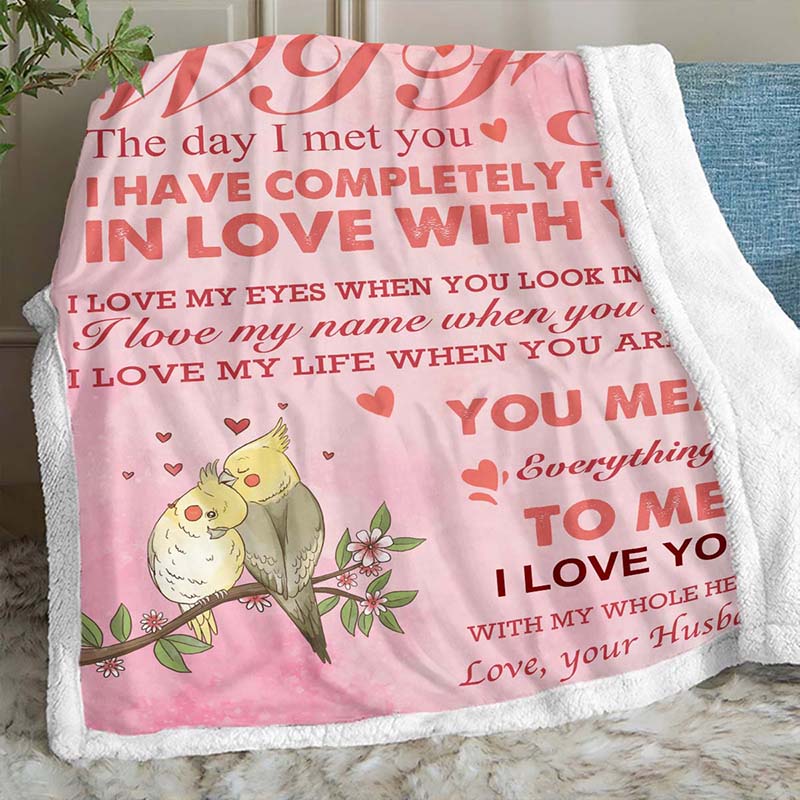 To My Wife - From Husband - A678 - Premium Blanket