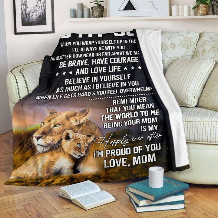 To My Son - From Mom - A244 - Fleece Blanket