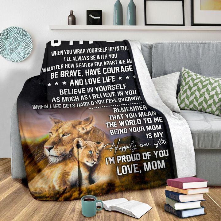 To My Son - From Mom - A244 - Fleece Blanket