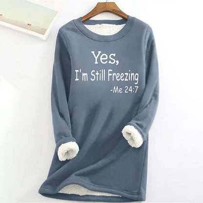 Women's Sweatshirt Pullover Fleece Teddy Fuzzy Letter Casual Round Neck Long Sleeve Top