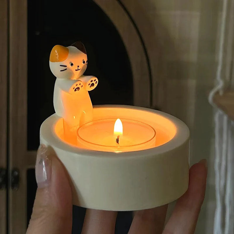 Cute Cat Candle Holder