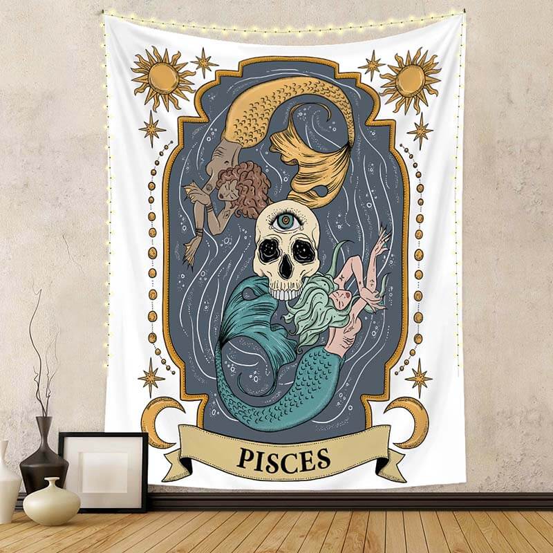 Tarot Wall Hanging Twelve Constellations Art Tapestries