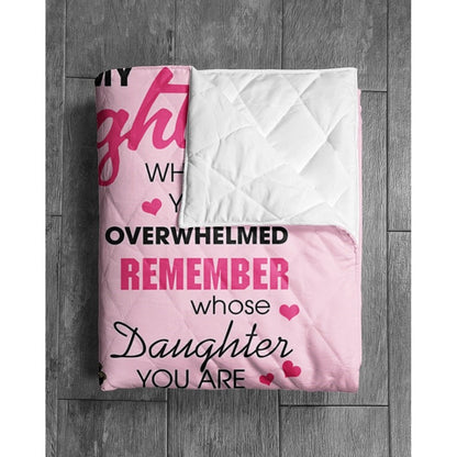 To My Daughter - From Dad - A327 - Premium Blanket