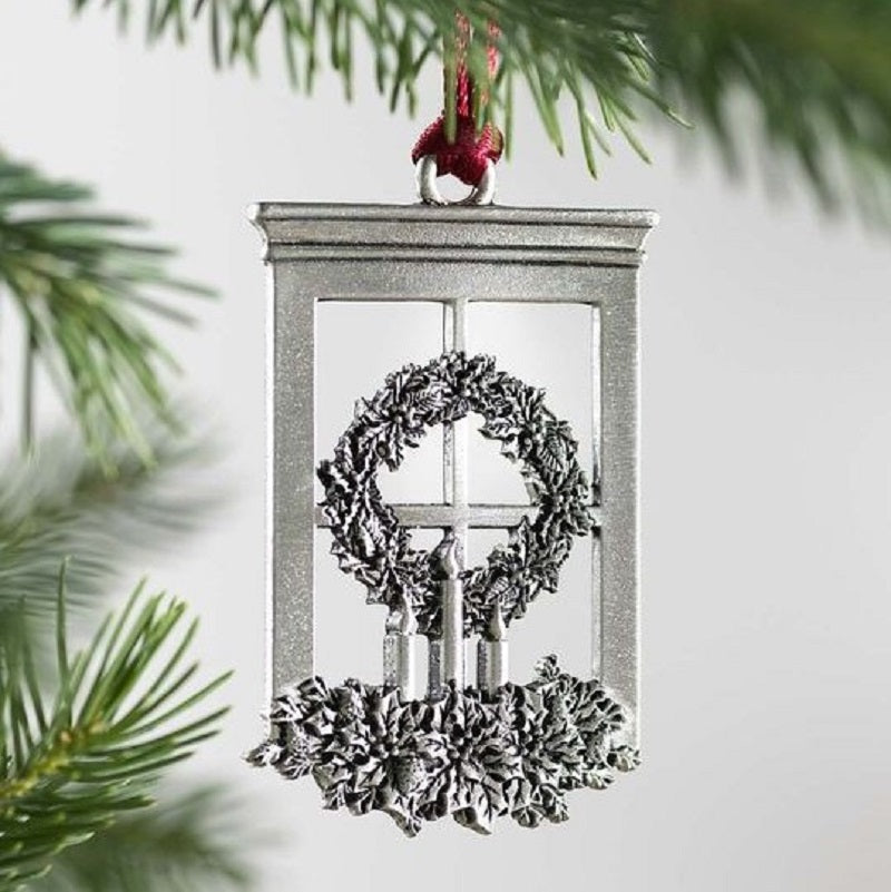 Solid Pewter Christmas Tree Ornament