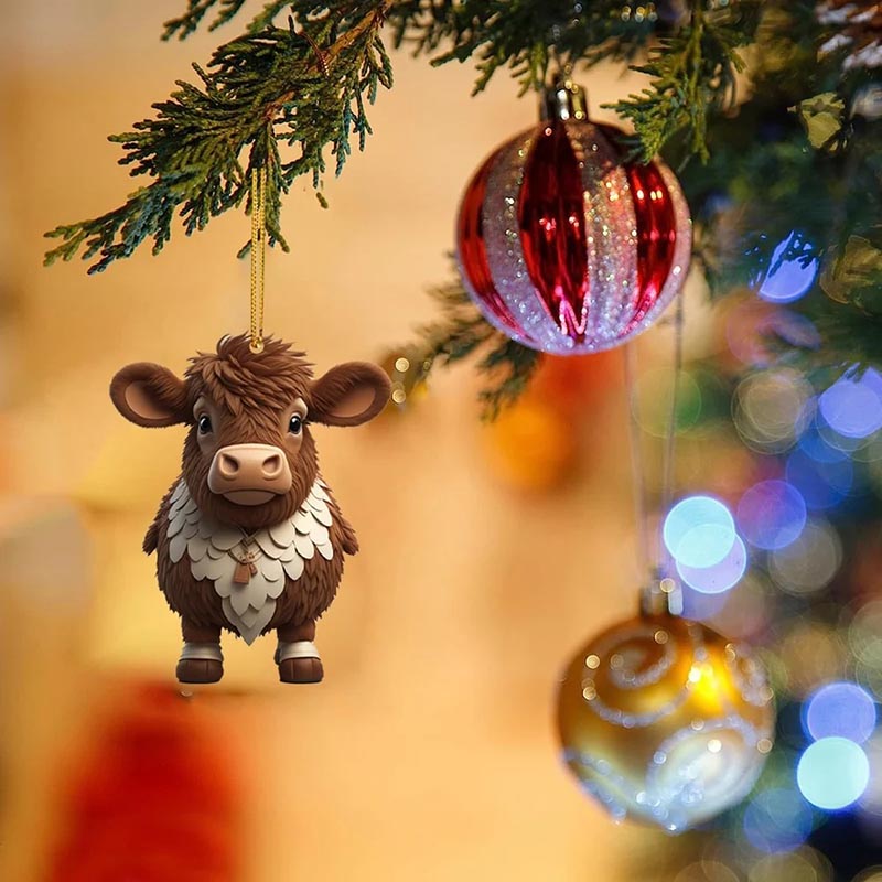 Cartoon Cow Animal Hanging Ornament