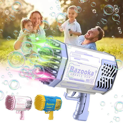 Upgraded Bubble Gun Toy with Colorful Lights