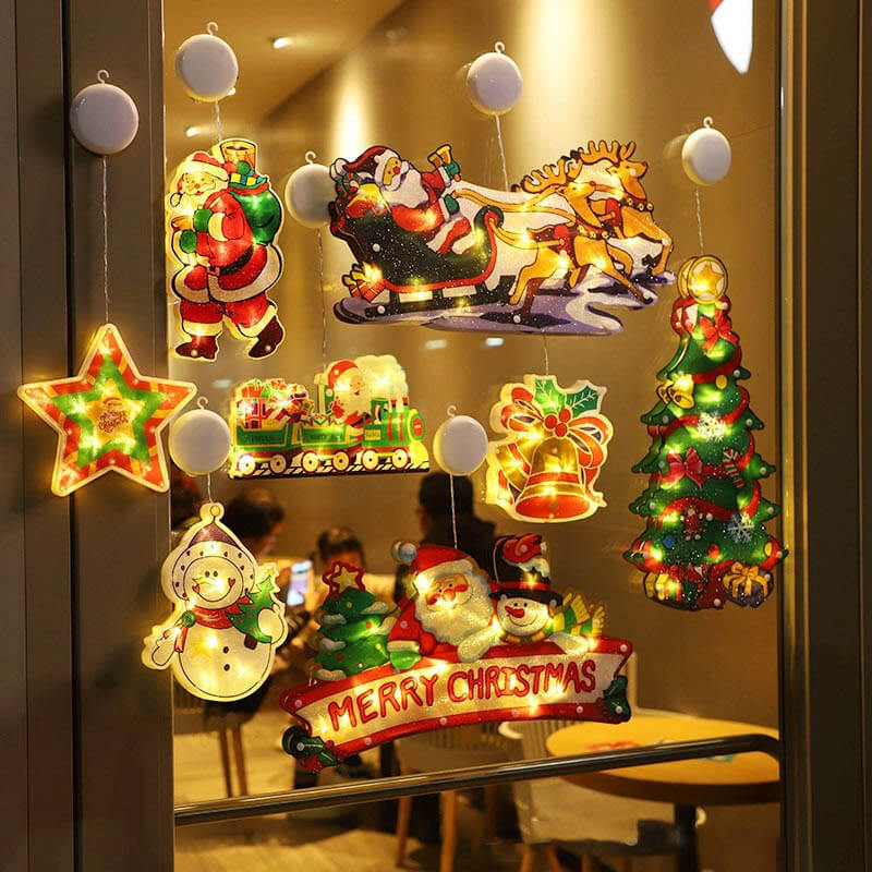 🎄Christmas Window Hanging Lights🔔