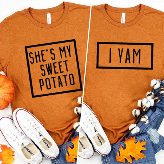 She's My Sweet Potato I Yam Matching T-shirts