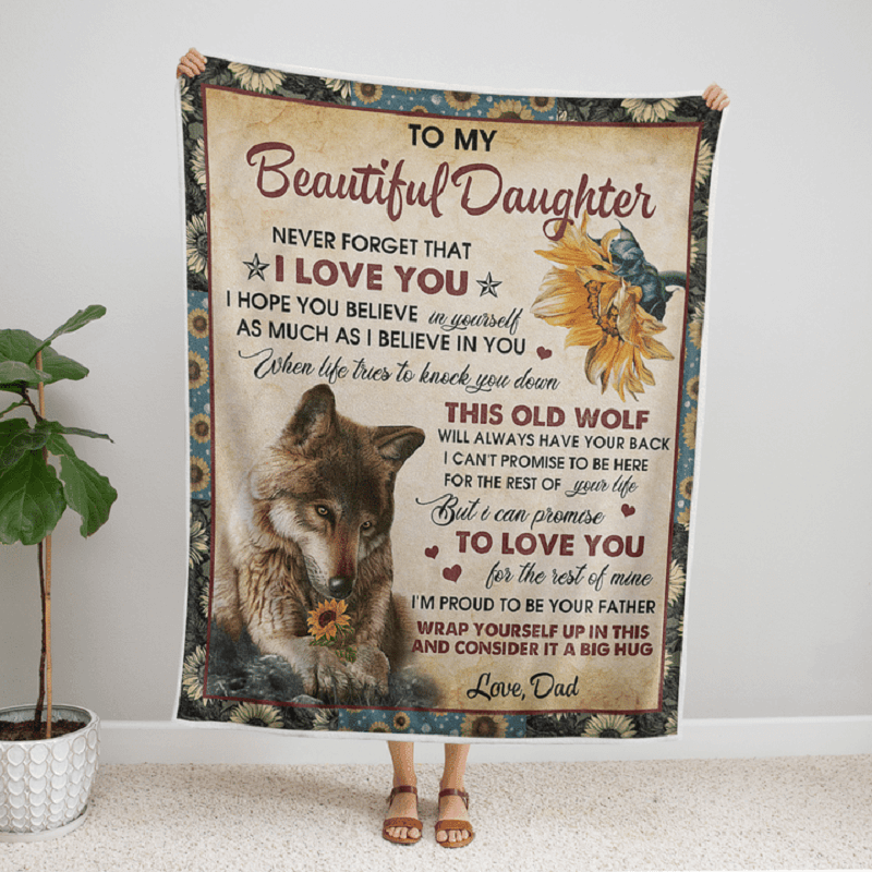 To My Daughter - From Dad - A300 - Premium Blanket