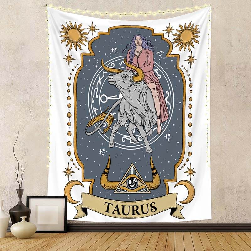 Tarot Wall Hanging Twelve Constellations Art Tapestries