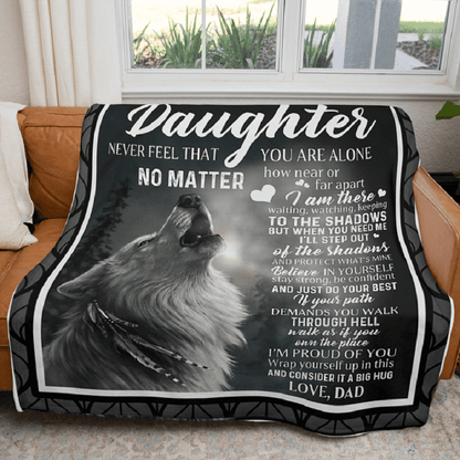 To My Daughter - From Dad - A302 - Premium Blanket